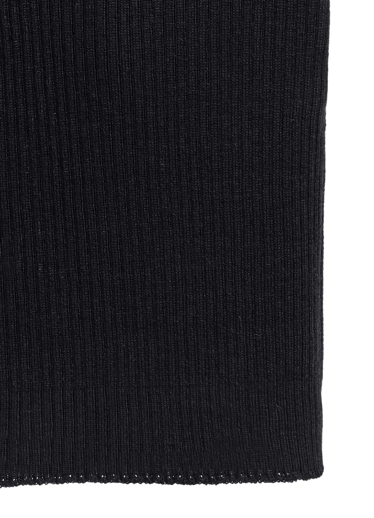 Y's × JOHN SMEDLEY BOTTLE NECK RIBBED KNIT