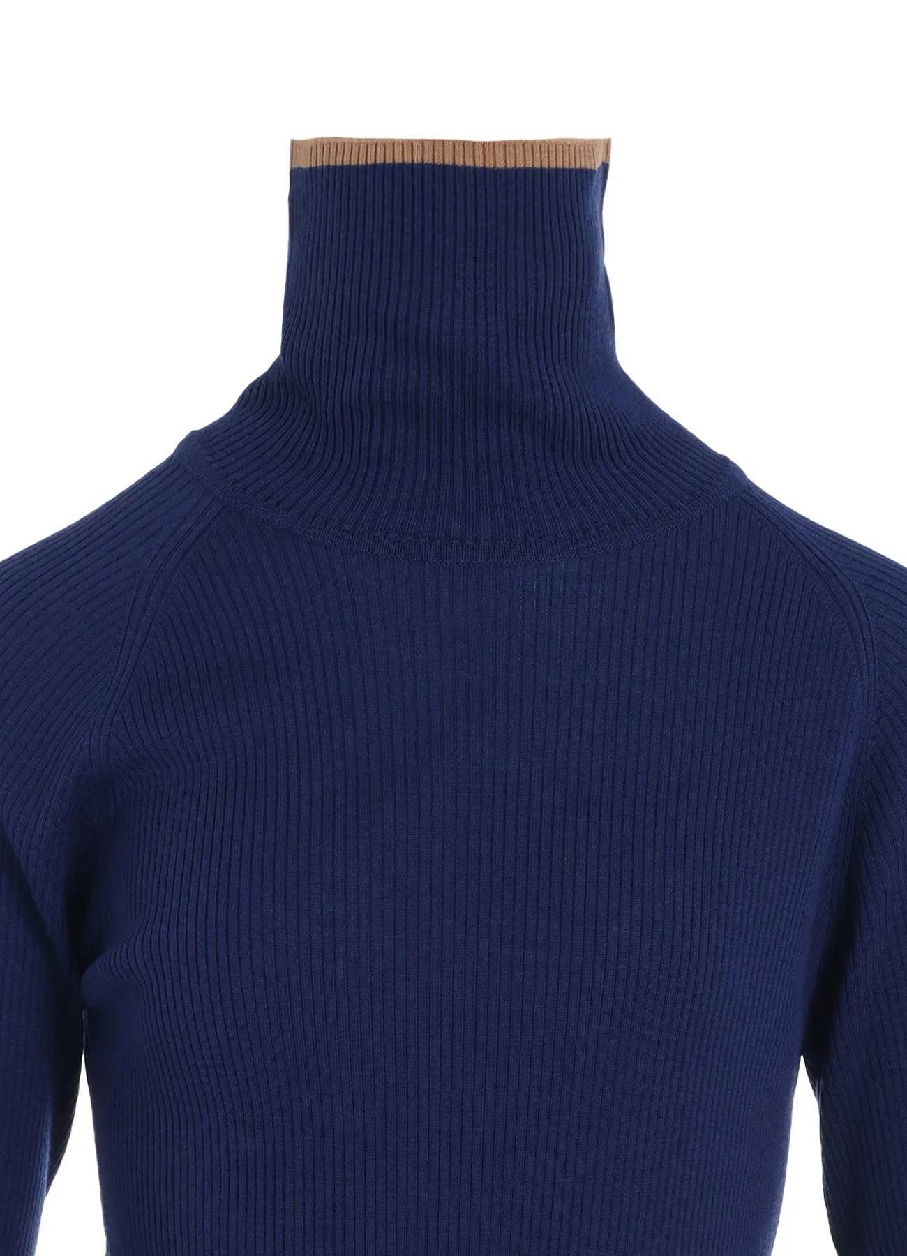 Y's × JOHN SMEDLEY TURTLENECK RIBBED KNIT