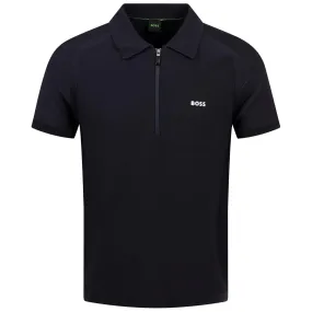 Zayno Regular Fit Knit Polo Dark Blue SU24