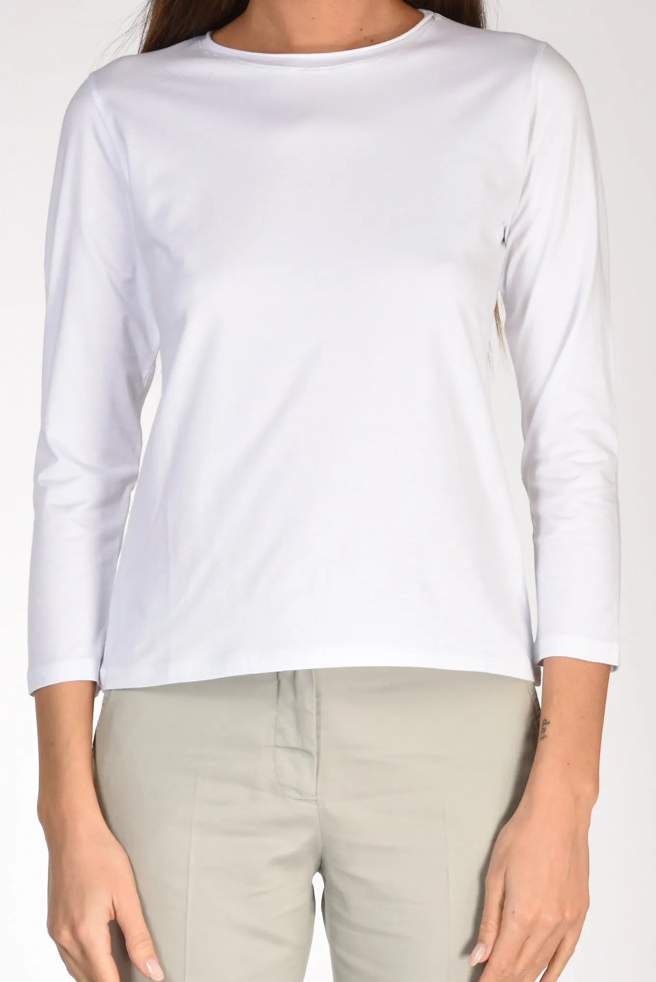 Zero C Women's White Crewneck T-shirt